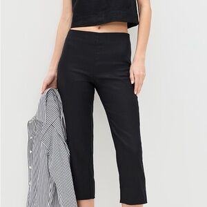Reformation Black Cropped Pants